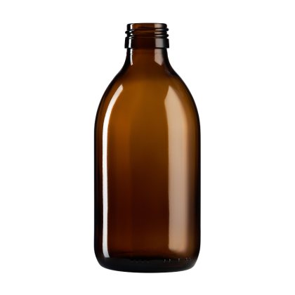 300 ml skleněná lahvička SIRUPO hnědá 28/410