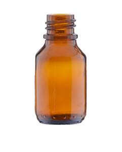 Skleněná lahvička RITA hnědá 20ml   18/410