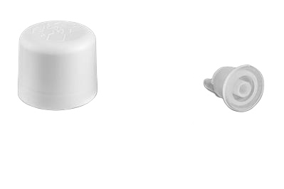 Šroubovací uzávěr 18/410 bílý + kapací vložka