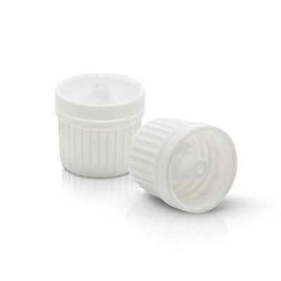ŠROUBOVACÍ uzávěr BÍLÝ  s kapací vložkou bílou 18/410