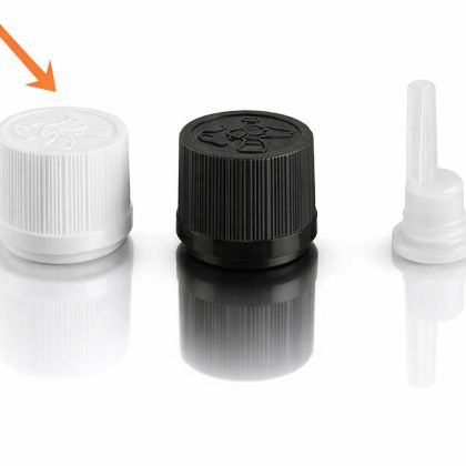 Šroubovací uzávěr + kapací vložka - bílý 18/410