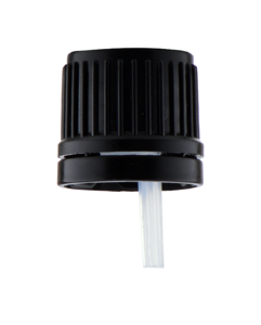 ŠROUBOVACÍ uzávěr s kapací vložkou,  černý-cop