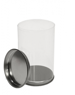 Transparentní TUBA 73x120mm se stříbrným víčkem