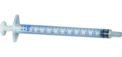 Trojdílná tuberkulínová injekční stříkačka 1ml