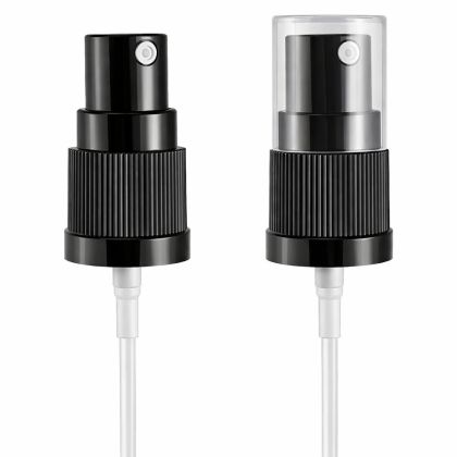 Uzávěr MICRO spray černý 18/410, víčko transparent, 115 mm