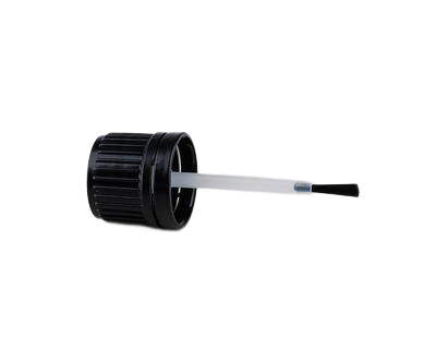 Uzávěr se štětečkem černý 18/410 55mm