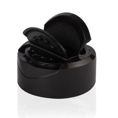 Uzávěr šroubovací se sítkem,  černý 38/485