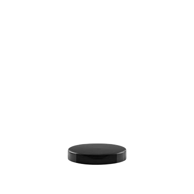 Víčko  PETN23 černé hladké + pěnové těsnění / 1000ml